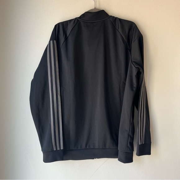 Adidas Women’s 2XL Black Primegreen 3-Stripes Track Jacket Zip Up NWT Athleisure - Picture 8 of 9